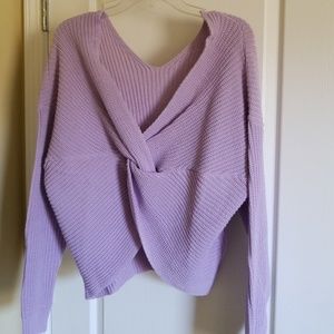 Twisted knot sweater
